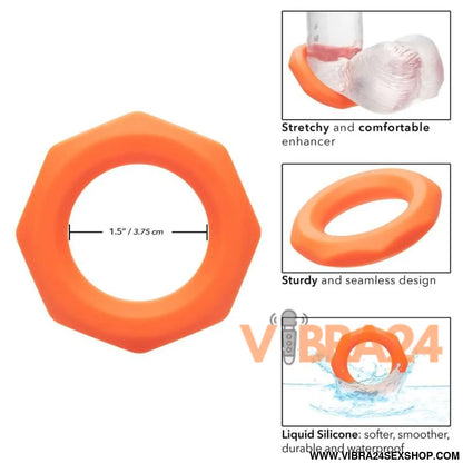 CALEXOTICS - ANEL ALPHA SEXAGON LARANJA