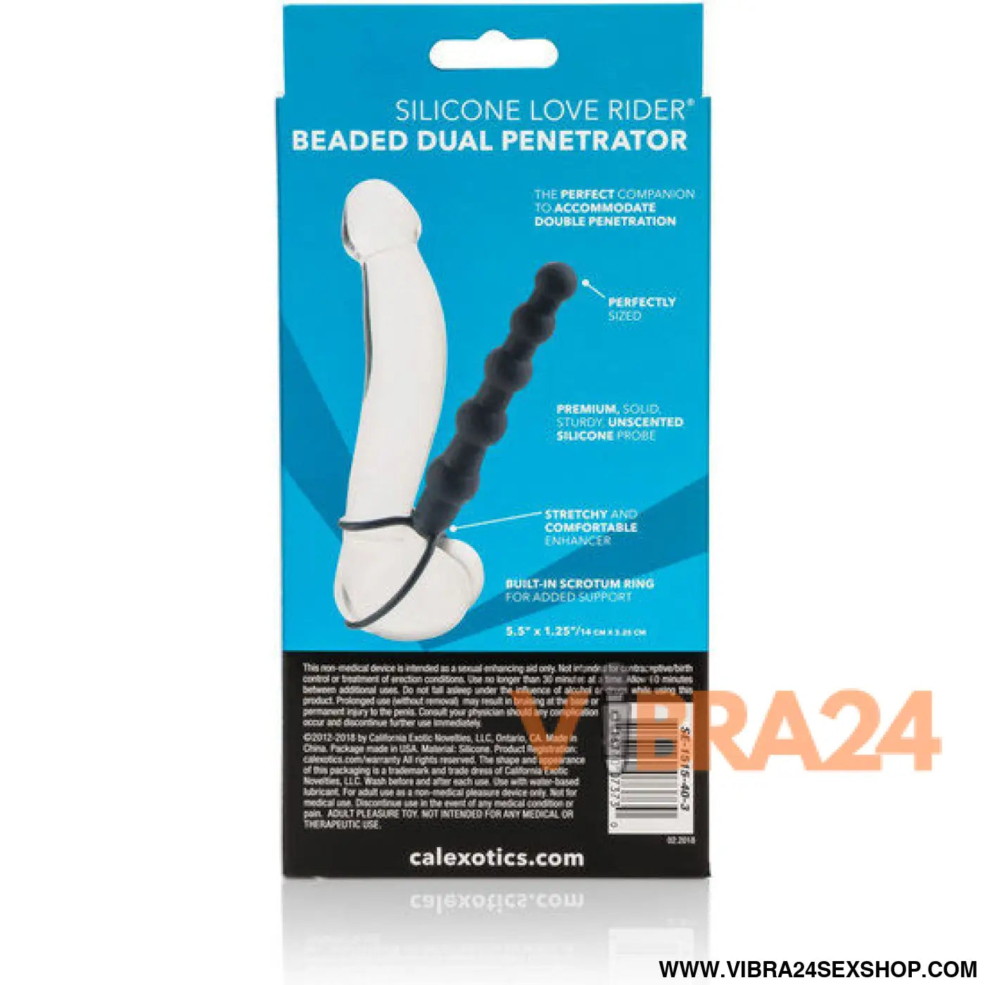 CALEXOTICS - BEADED DUPLO PENETRADOR PRETO