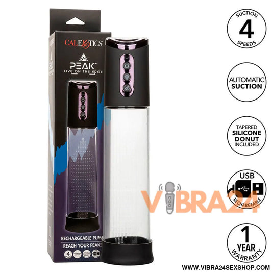CALEXOTICS - BOMBA DE SUCÇÃO PEAK 4 VELOCIDADES PRETA