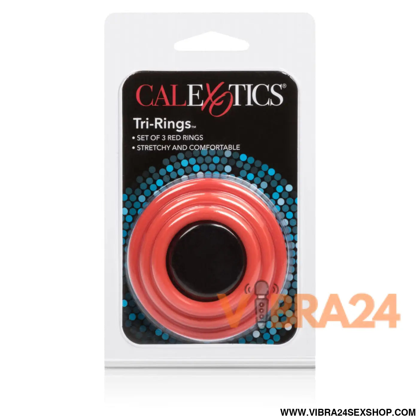 CALEXOTICS - CONJUNTO DE TRI-ANÉIS VERMELHO