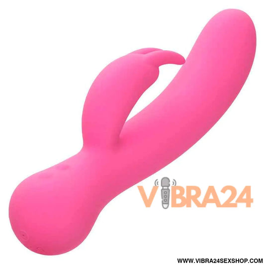 CALEXOTICS - FIRST TIME VIBRADOR COELHO RECARREGÁVEL ROSA