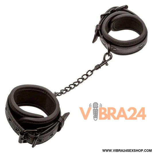 CALEXOTICS - NOCTURNAL PULSEIRAS DE COURO AJUSTÁVEIS PRETAS