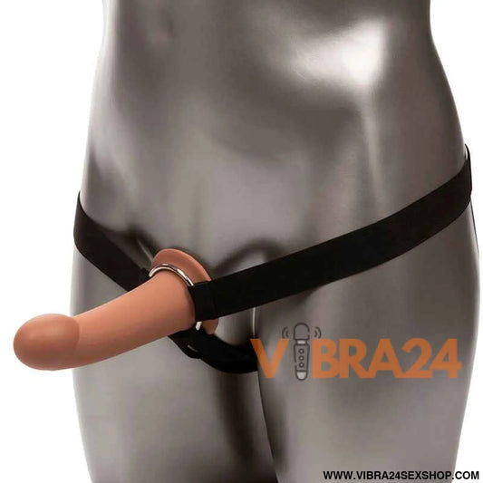 CalExotics – Performance Maxx: Extensão com Arnês Silicone Líquido e Ajuste Seguro em Tom Pele Marrom