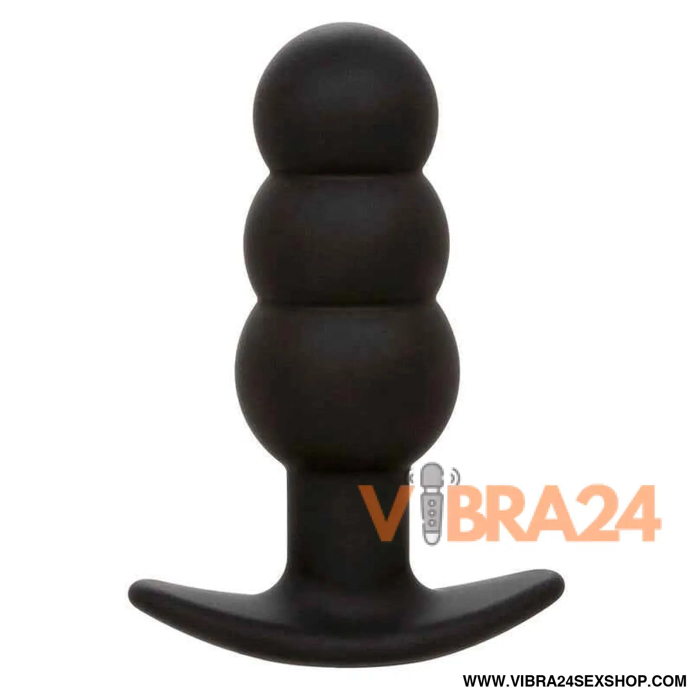 CALEXOTICS - ROCK BOTTOM PLUG ANAL COM ESFERAS 10 VIBRAÇÕES SILICONE PRETO