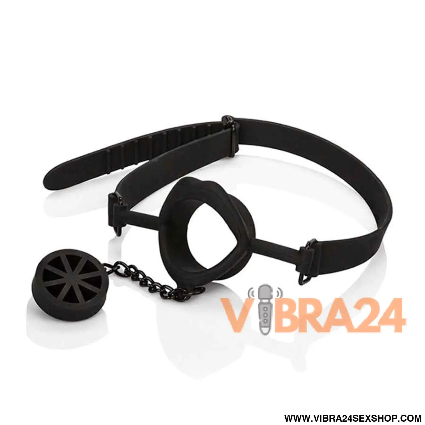 CALEXOTICS - SCANDAL MORDAÇA COM PLUG DE SILICONE PRETO