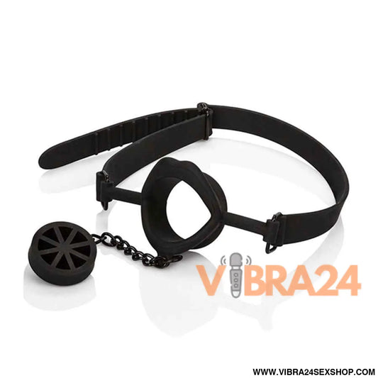CALEXOTICS - SCANDAL MORDAÇA COM PLUG DE SILICONE PRETO