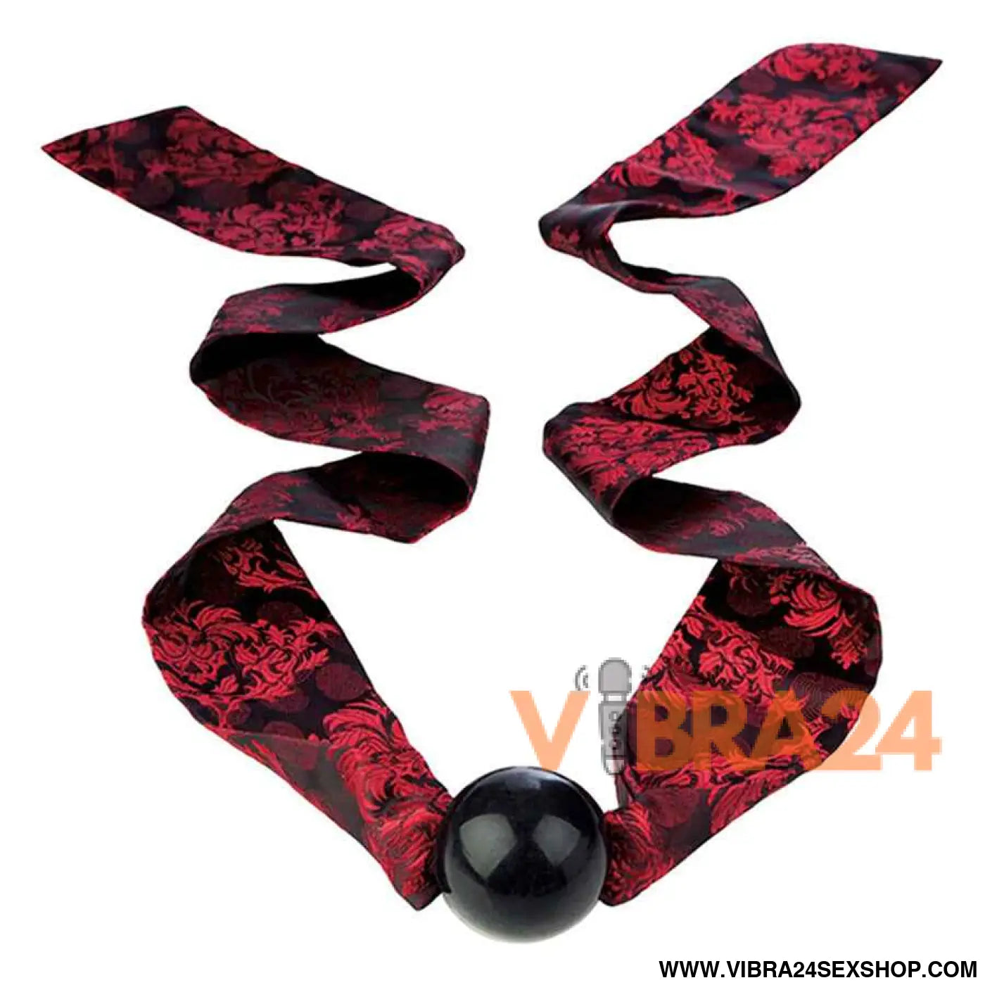 CALEXOTICS - SCANDAL MORDAÇA DE BOLA COM LAÇO PRETO/VERMELHO