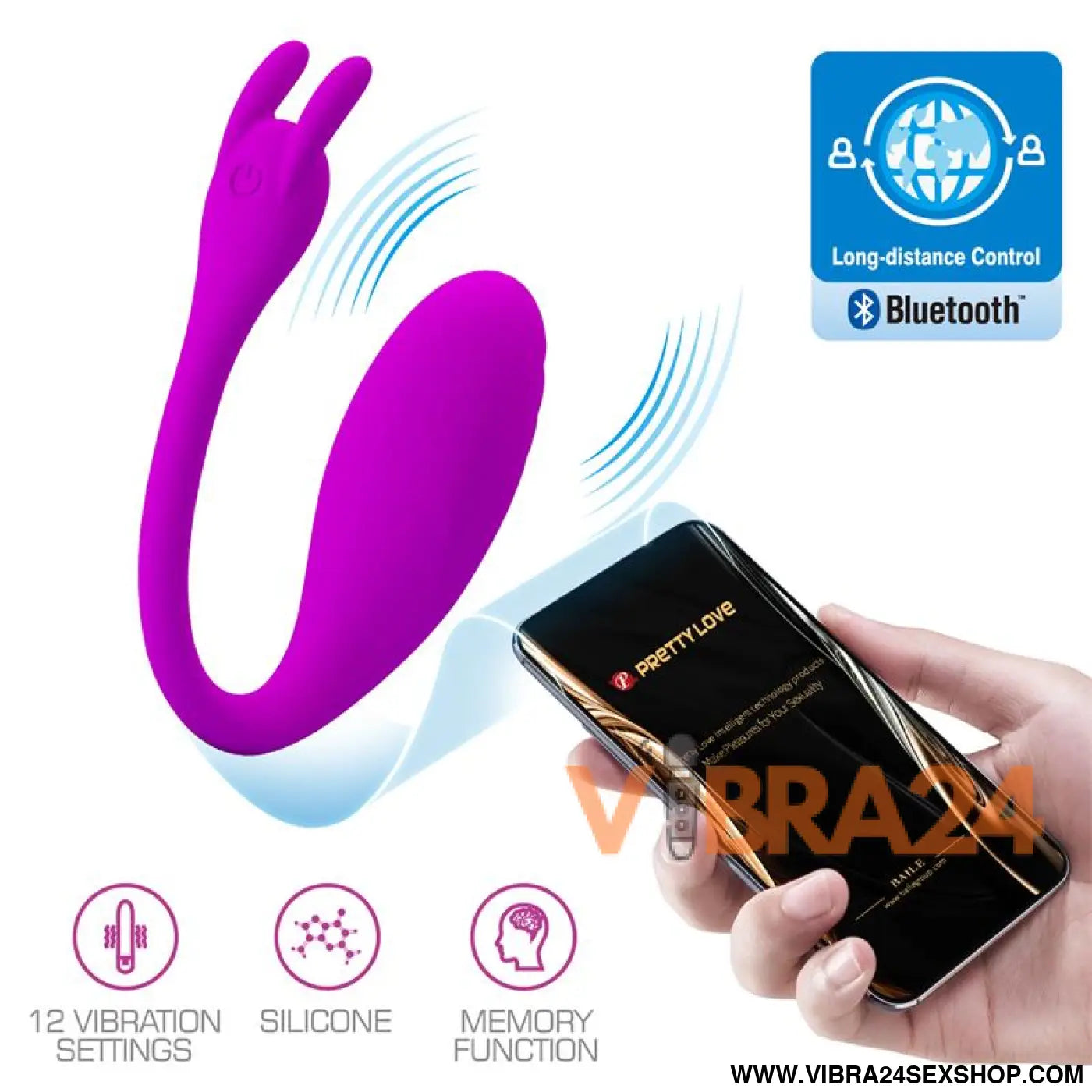 Catalina Vibrating Egg with APP Pink