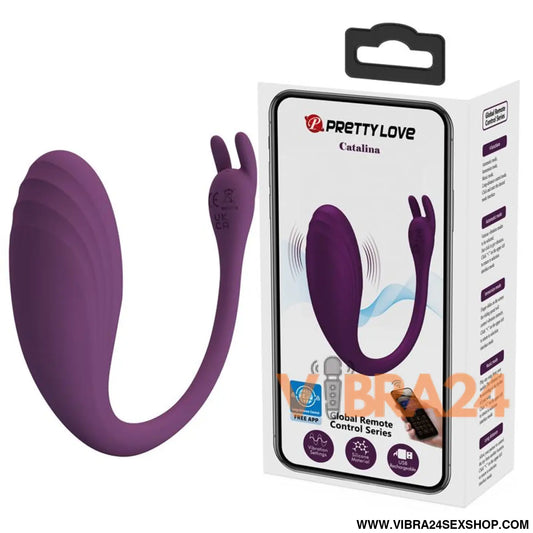 Catalina Vibrating Egg with APP Purple