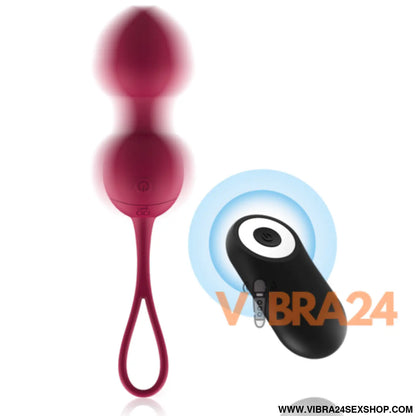 CICI BEAUTY - Controle Remoto Silicone Vibrante Kegel com 3 Esferas de Vibração Premium - VIBRA24 SEXSHOP