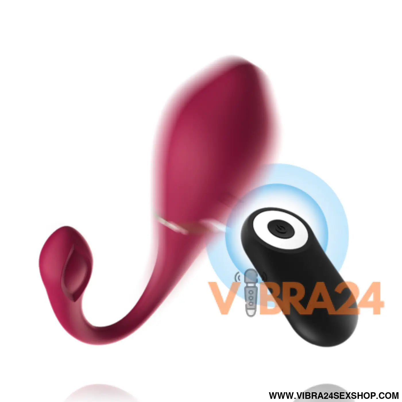 CICI BEAUTY - Vibrador Silicone Controle Remoto Premium Egg - VIBRA24 SEXSHOP