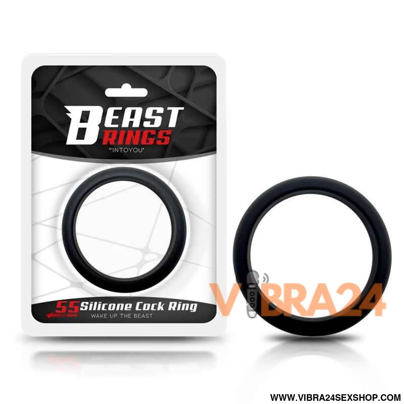 Cock Ring Solid Silicone 5.5 cm Black