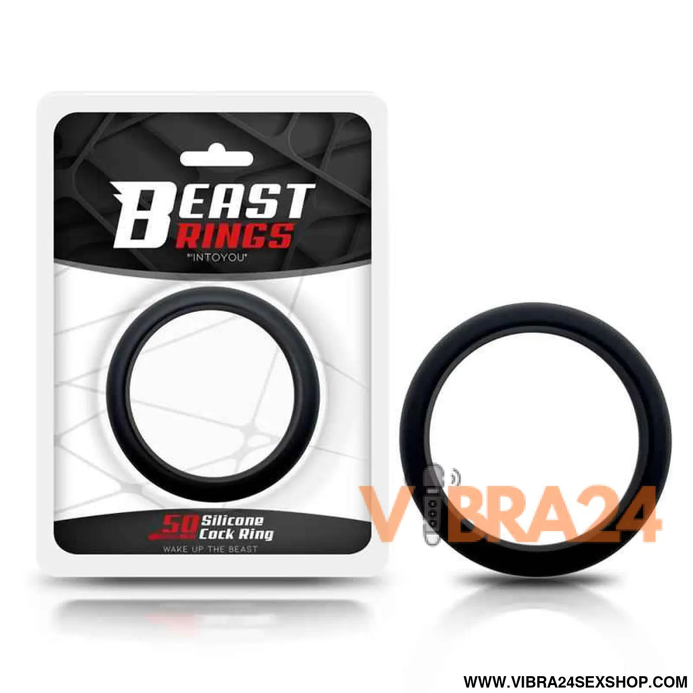 Cock Ring Solid Silicone 5 cm Black