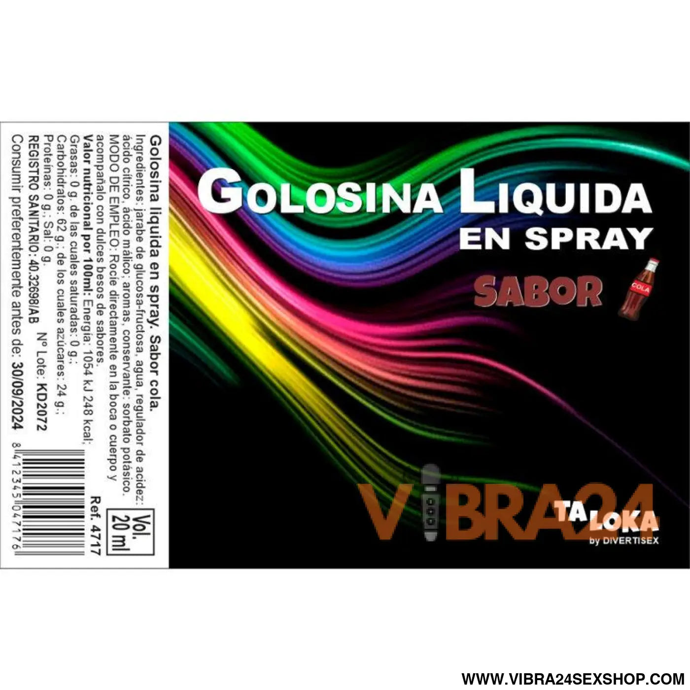 Cola Flavored Liquid Candy Spray 20 ml