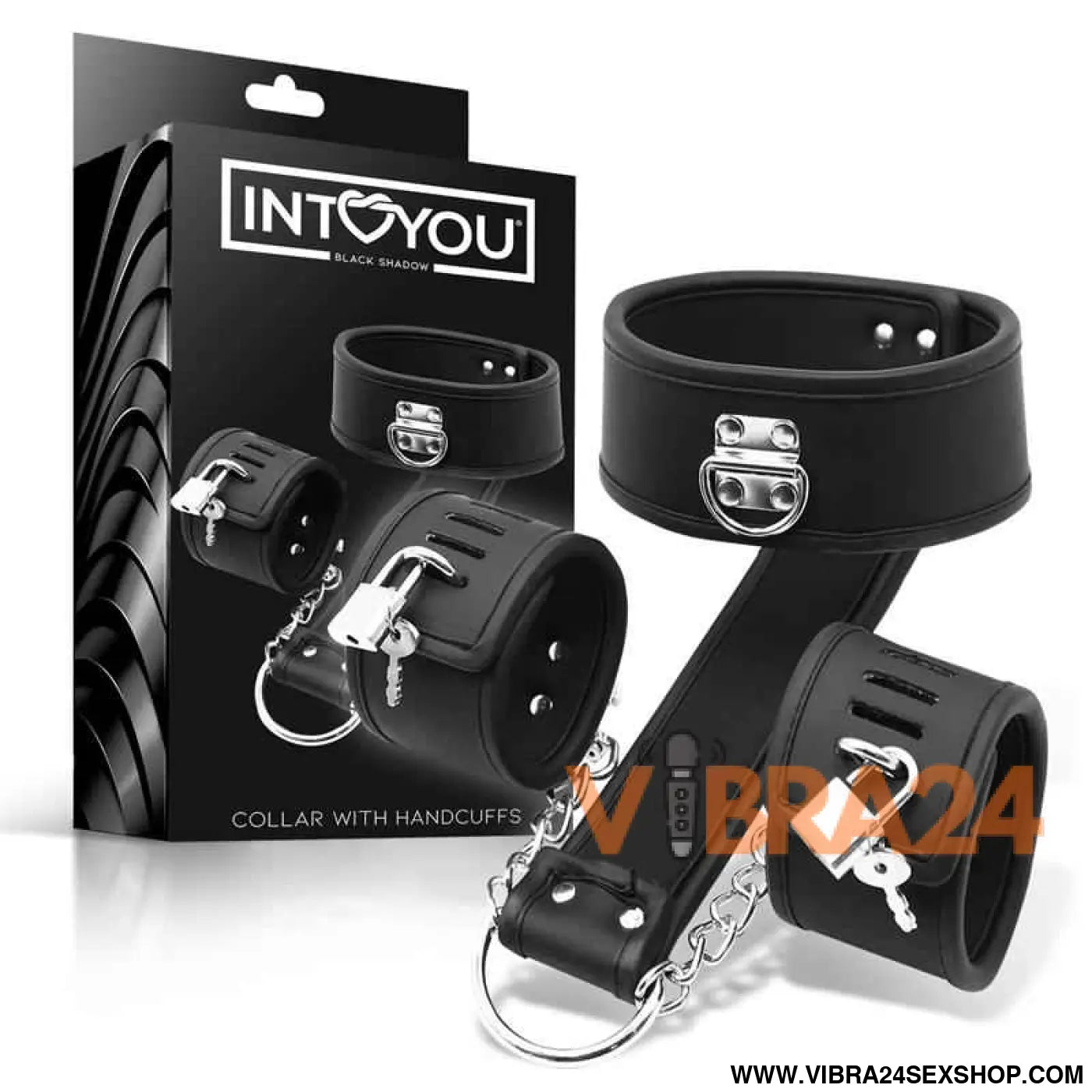 Collar with Handcuffs Set Vegan Leather