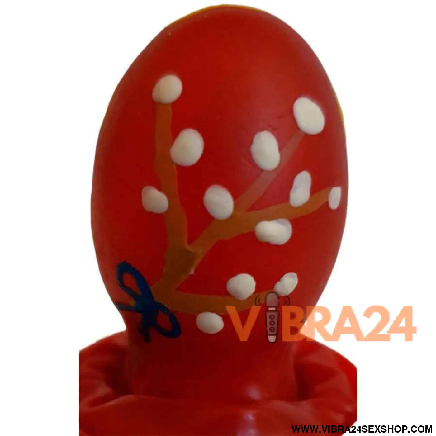 CONDOMERIE - PRESERVATIVOS NOVIDADES PINTADOS À MÃO OVO DE PÁSCOA VERMELHO