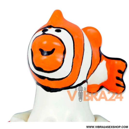 CONDOMERIE - PRESERVATIVOS NOVIDADES PINTADOS À MÃO PEIXE LARANJA