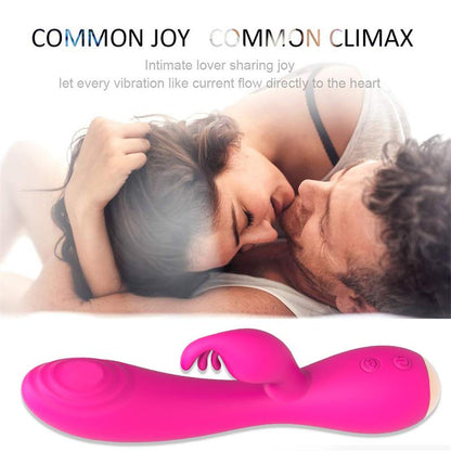 Vibrador Mágico Coelho Fúcsia com Pulsação