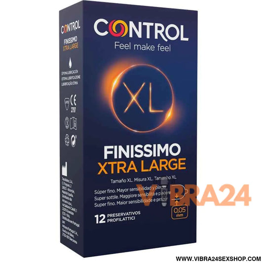 CONTROL - PRESERVATIVOS FINISSIMO XL 12 UNIDADES