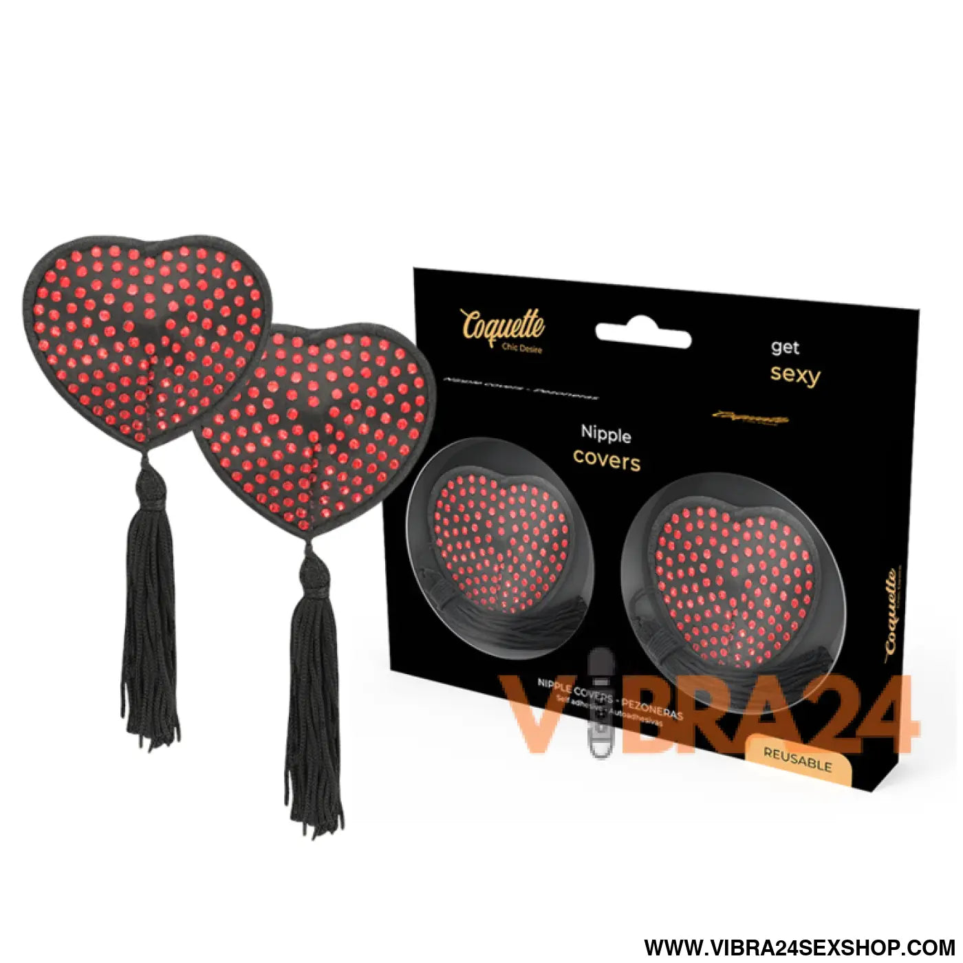 COQUETTE CHIC DESIRE - COBERTURAS PARA BICOS VERMELHAS/PRETAS