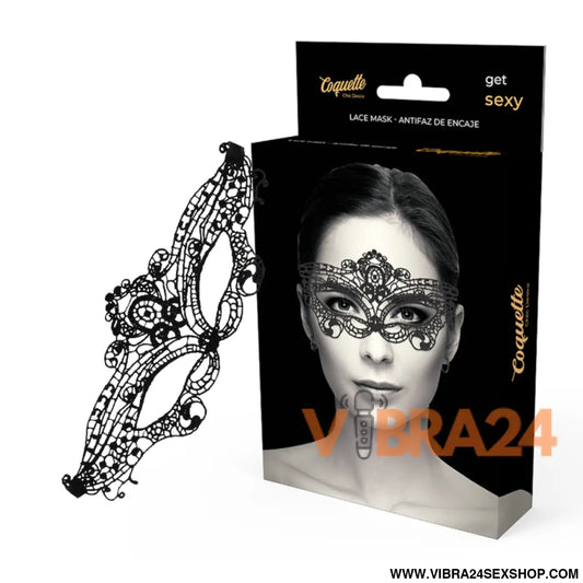 COQUETTE CHIC DESIRE - MSCARA DE RENDA PRETA FINA