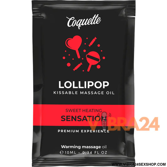 COQUETTE CHIC DESIRE - ÓLEO DE MASSAGEM BEIJVEL BOLSO COM EFEITO CALOR PIRULITO 10 ML