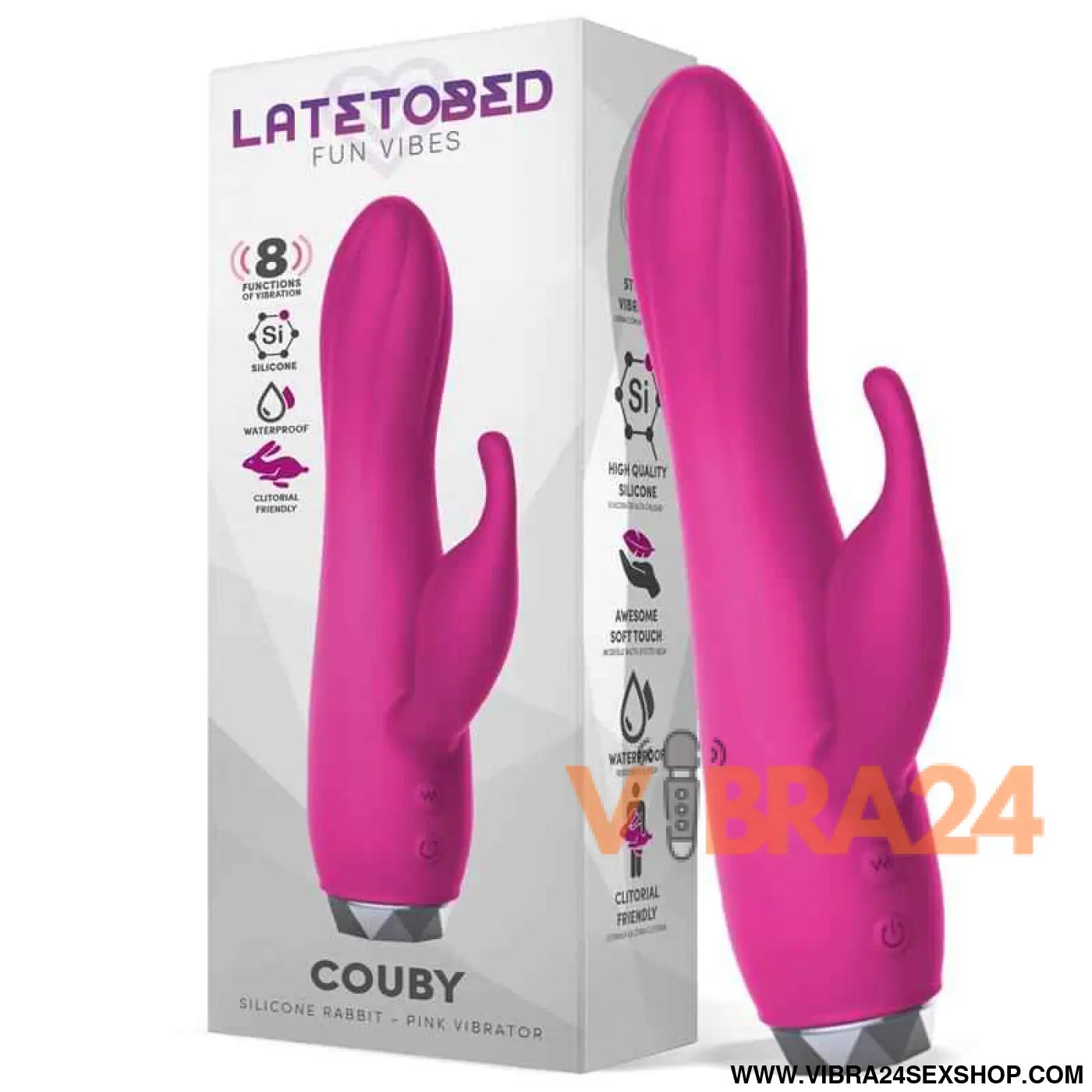 Couby Silicone Rabbit Vibe Pink