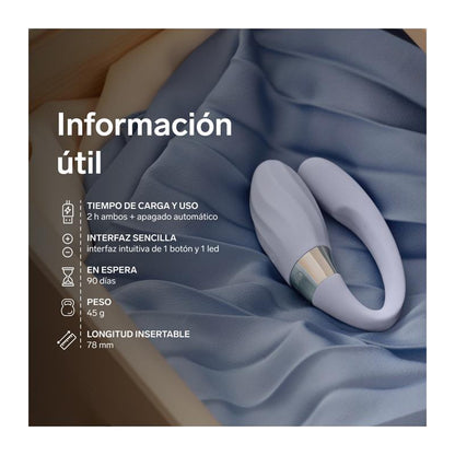 Tiani Twist: Massageador Duplo para Casais com Tecnologia SmoothRise™ e Controlo por App