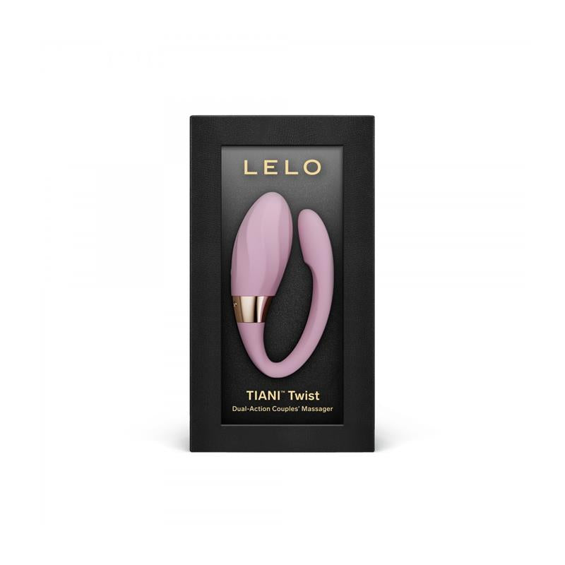LELO – Tiani Twist: Massageador Duplo para Casais com Tecnologia SmoothRise™, 10 Modos e Controlo por App em Rosa Suave