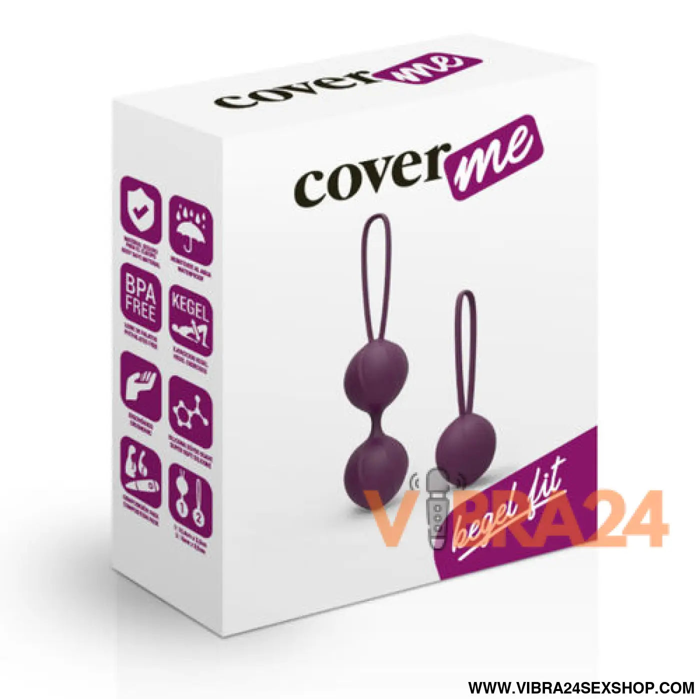 COVERME Treinador Pélvico Kegel Lilás para Fortalecimento Muscular e Saúde Íntima - VIBRA24 SEXSHOP