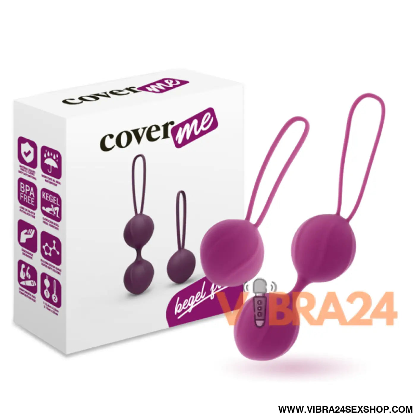COVERME Treinador Pélvico Kegel Lilás para Fortalecimento Muscular e Saúde Íntima - VIBRA24 SEXSHOP