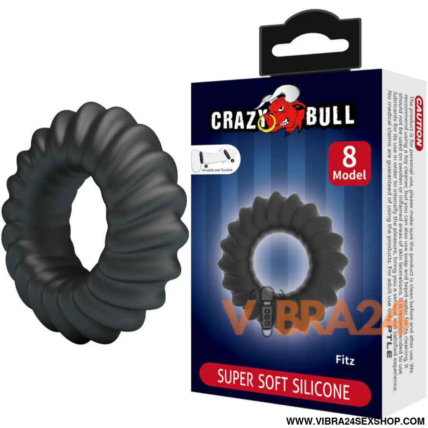 CRAZY BULL - Anel de Silicone FITZ Modelo 8 - Conforto e Estilo