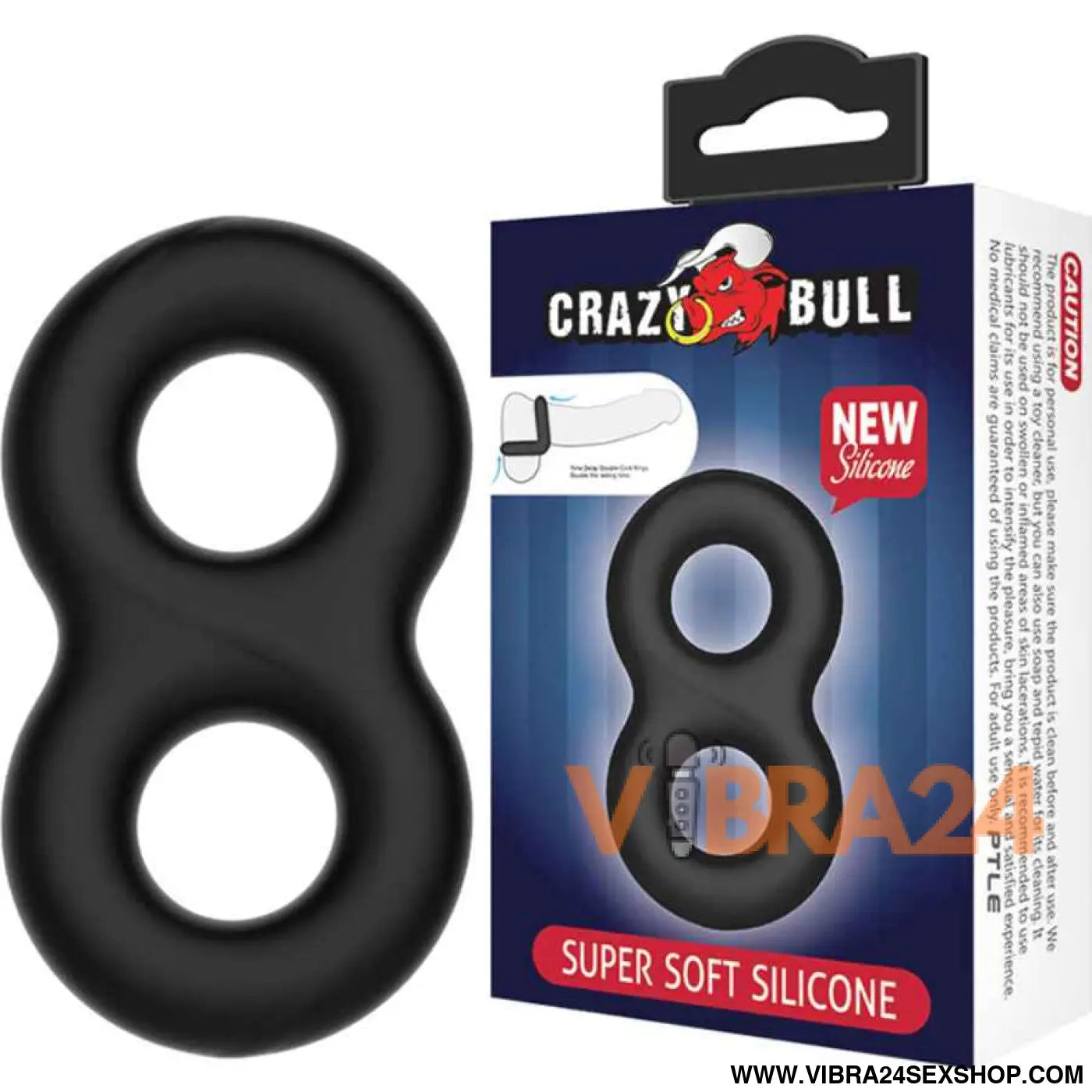 CRAZY BULL - Anel de Silicone Infinito Duplo