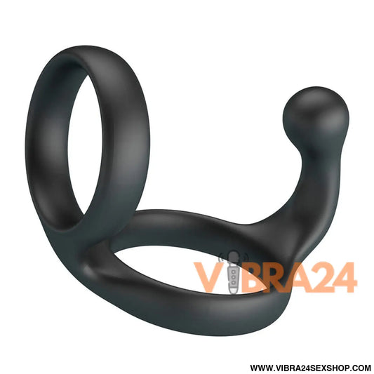 Crazy Bull – Florian: Anel Duplo Ergonômico para Pênis e Testículos com Estimulação Curva Firmeza Duradoura