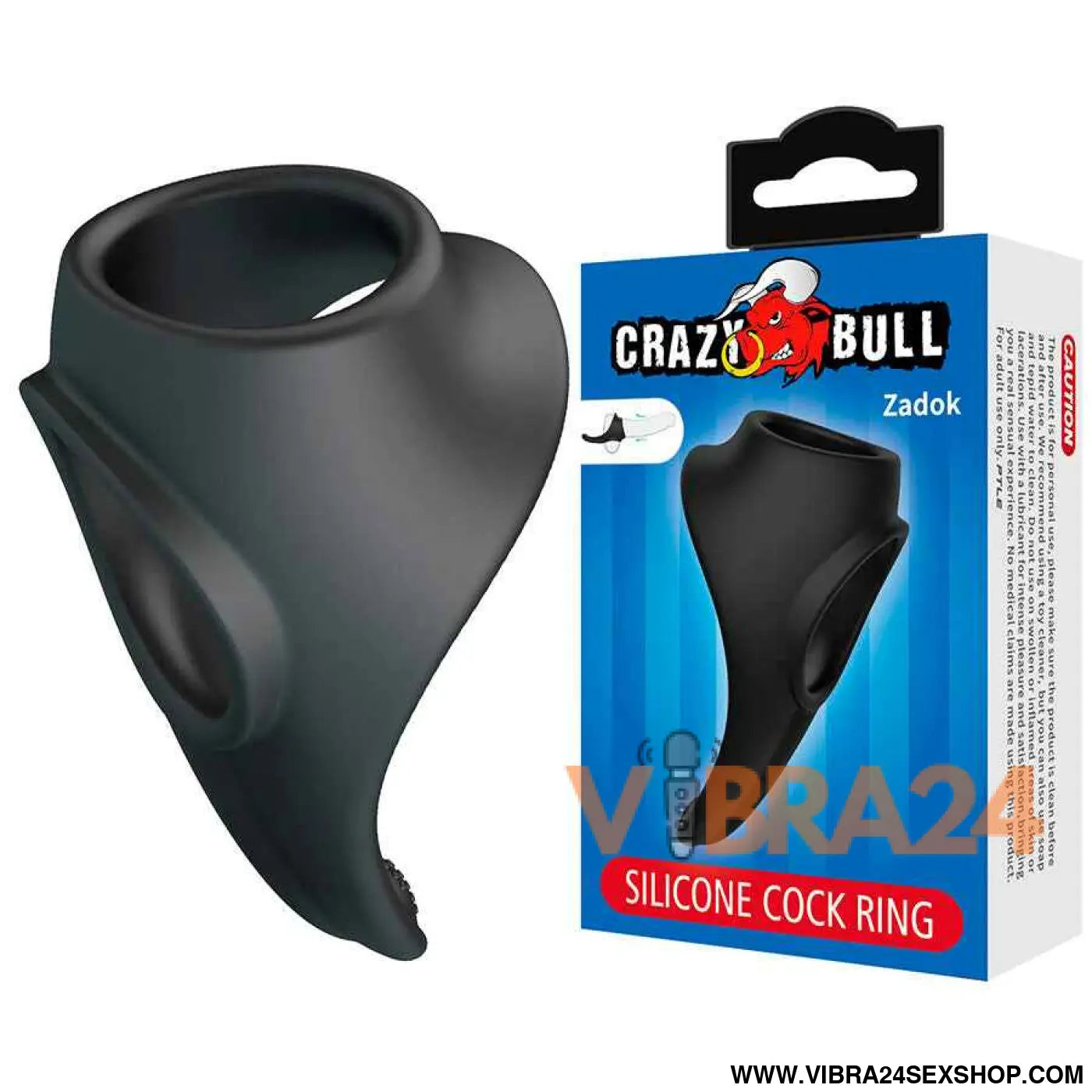 CRAZY BULL - ZADOK ANEL ERGONÔMICO COM ESTIMULADOR PERINEAL