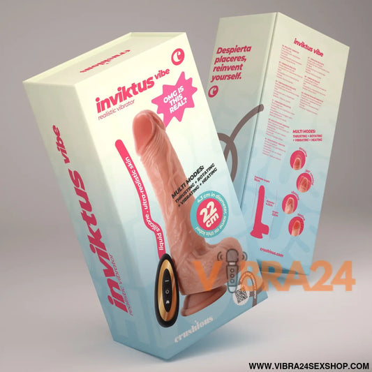 Crushious – Promoção 5 + 1 Grátis: Inviktus Vibe com Impulso Rotação e Controlo Remoto em Silicone Líquido