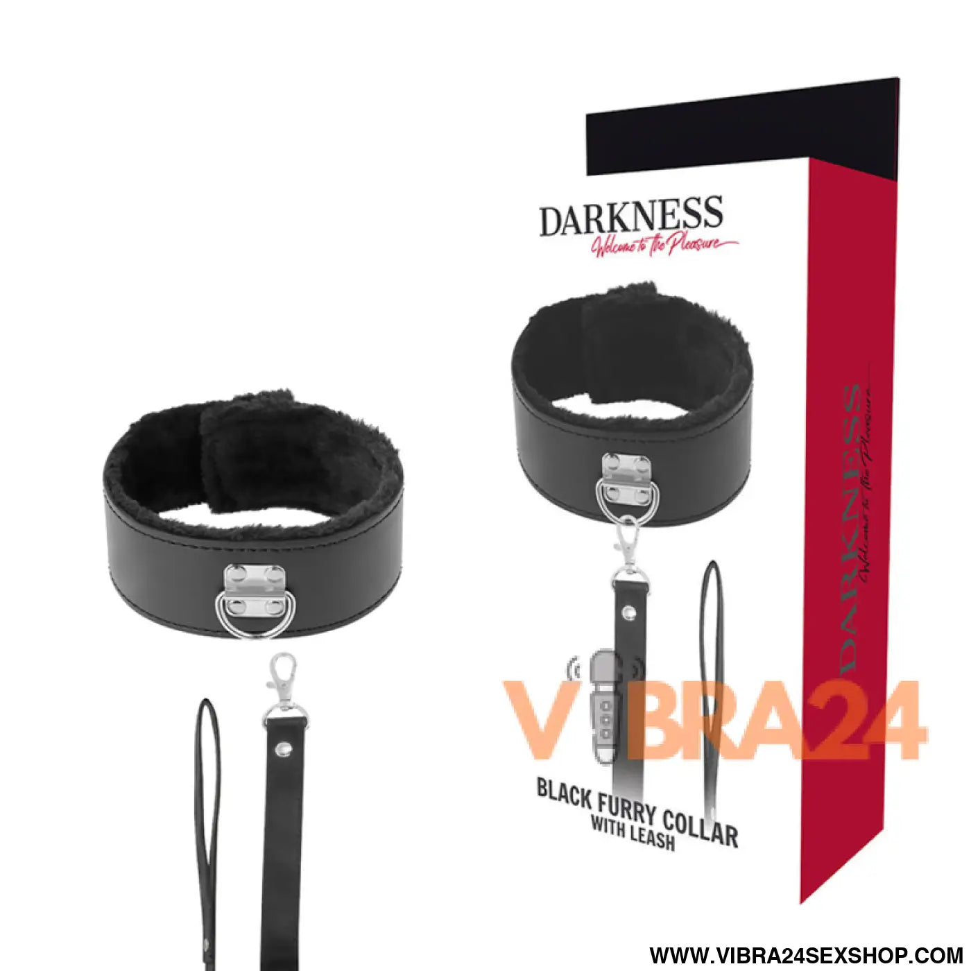 DARKNESS - COLAR FORRO COM CORRENTE DE TITÂNIO