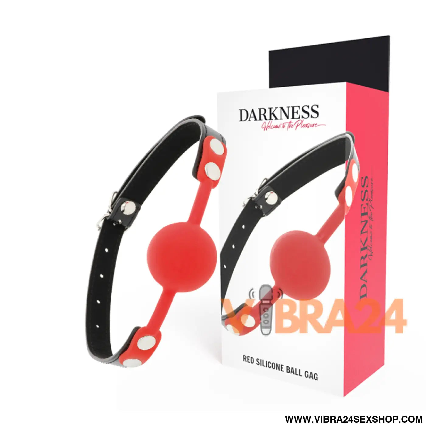 DARKNESS - MORDAÇA DE SILICONE VERMELHA