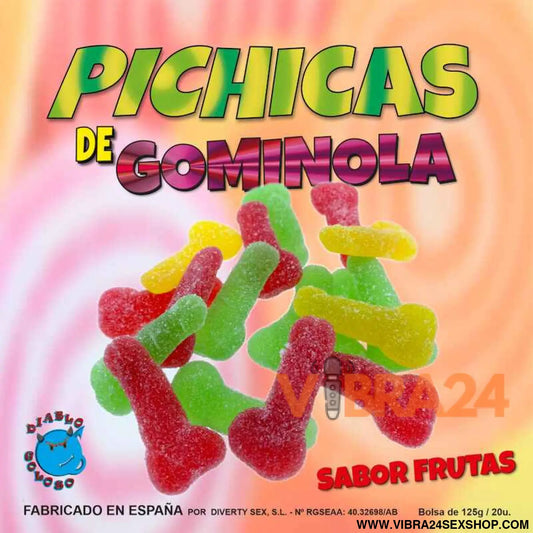 DIABLO GOLOSO - PICHITAS DE GUMMINOL FRUTA COM AÚCAR