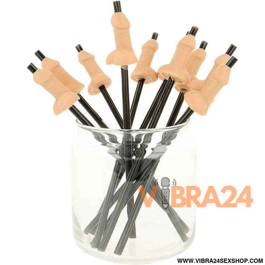DIABLO PICANTE - BOLSA COM 10 CANUDOS NATURAIS PARA PÊNIS