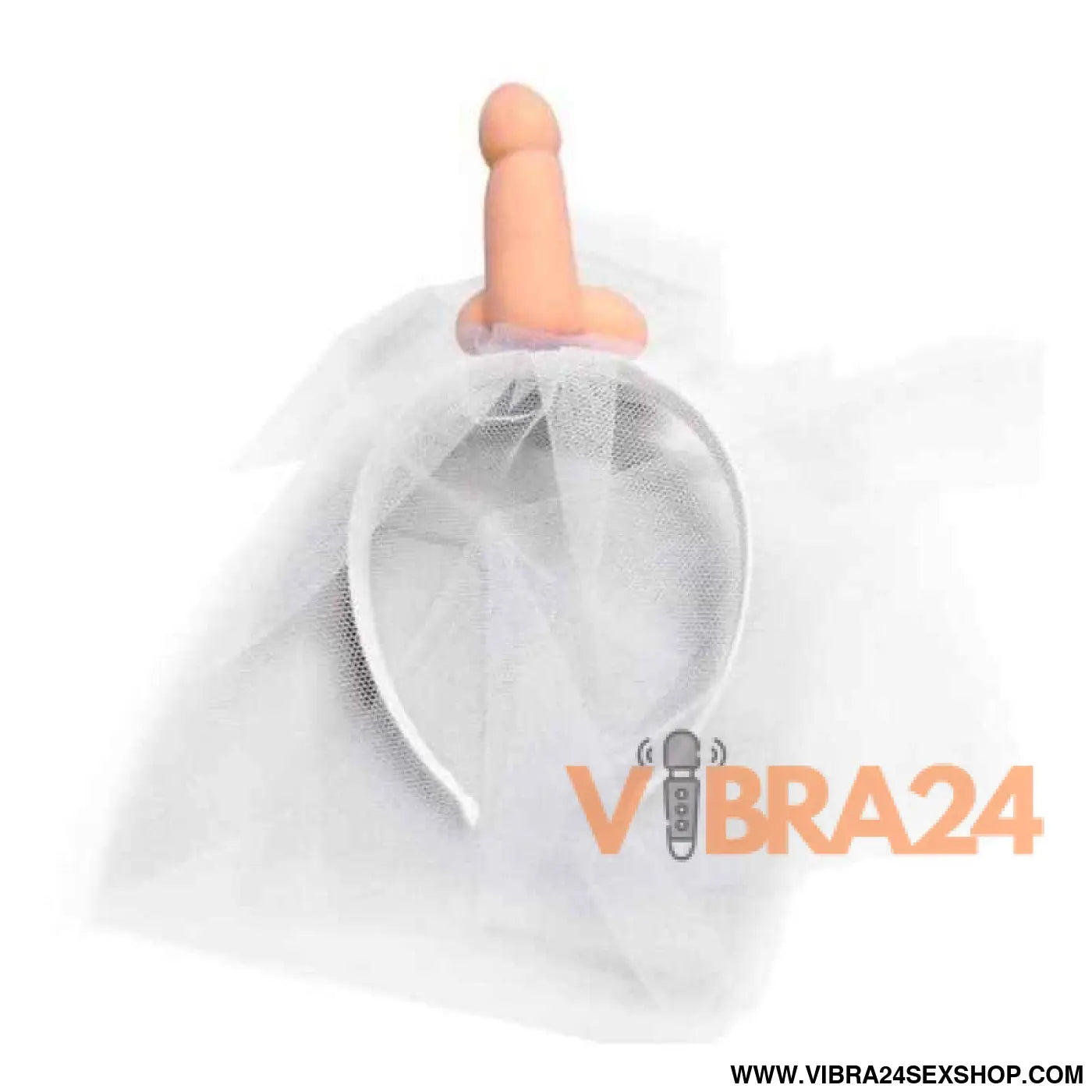 DIABLO PICANTE - VÉU DE NOIVA BRANCO COM PÊNIS