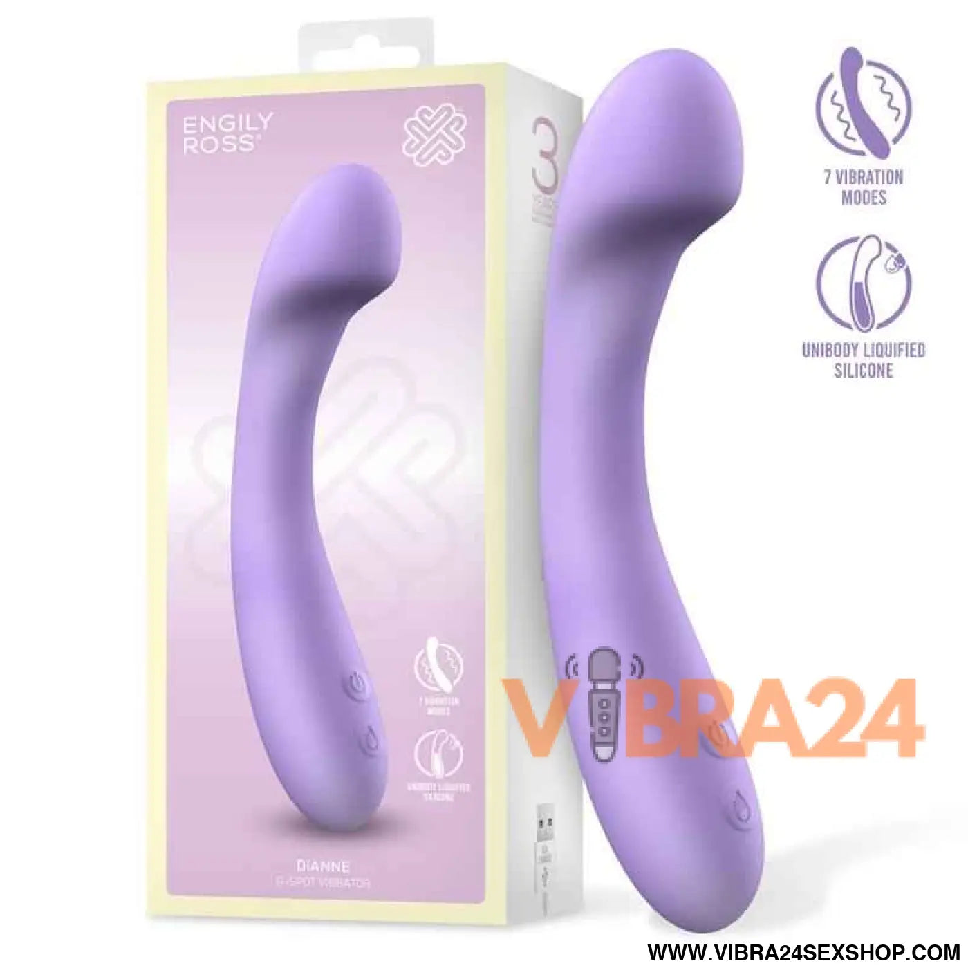Dianne Vibe Liquid Silicone Unibody G-Spot Bendable USB