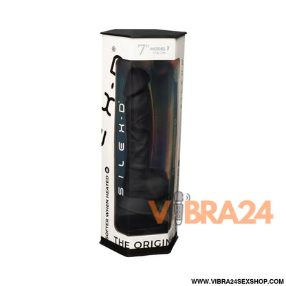 Dildo Dual Density Preto 7 - Mod. 1 para Prazer Intenso