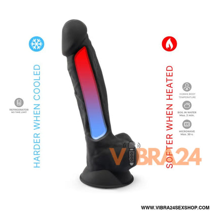 Dildo Dual Density Preto 7 - Mod. 1 para Prazer Intenso