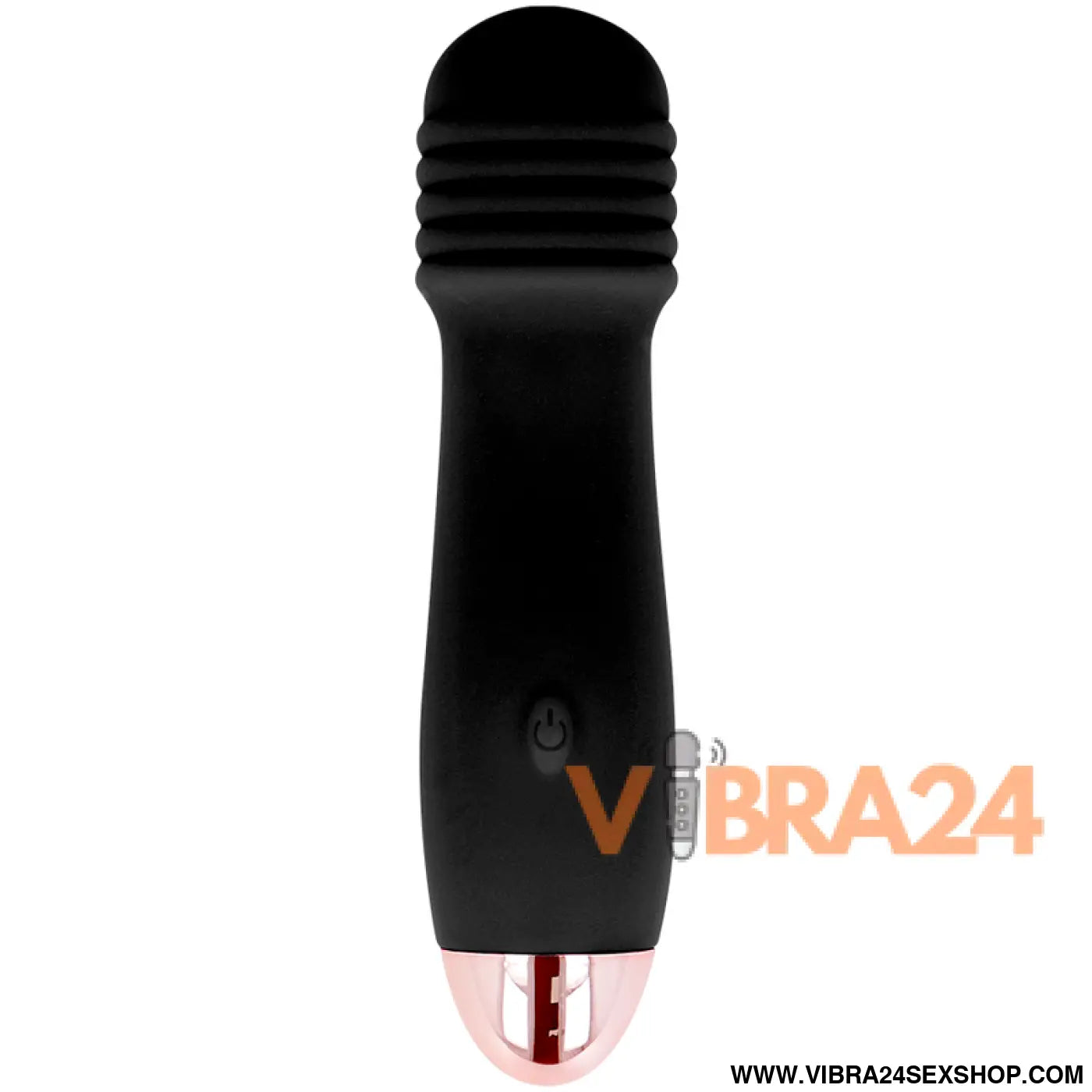 DOLCE VITA - VIBRADOR RECARREGÁVEL TRÊS PRETO 7 VELOCIDADE