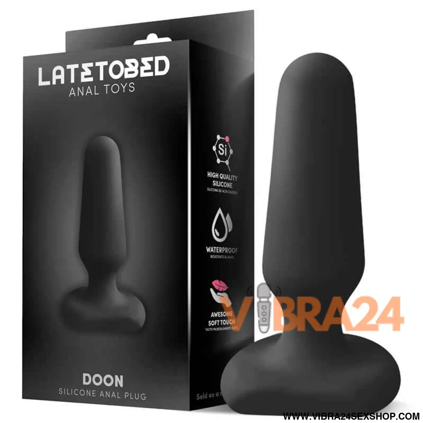 Doon Silicone Butt Plug Black