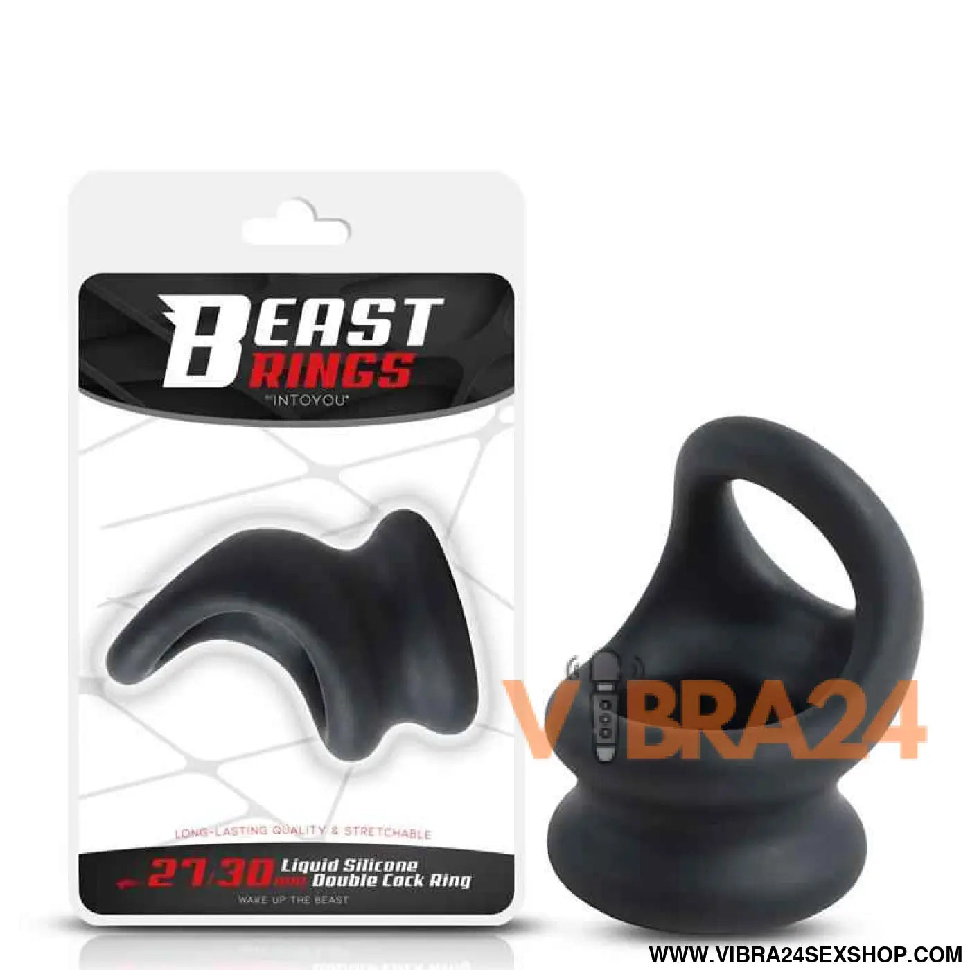 Double Penis Ring Liquid Silicone 27/30 mm