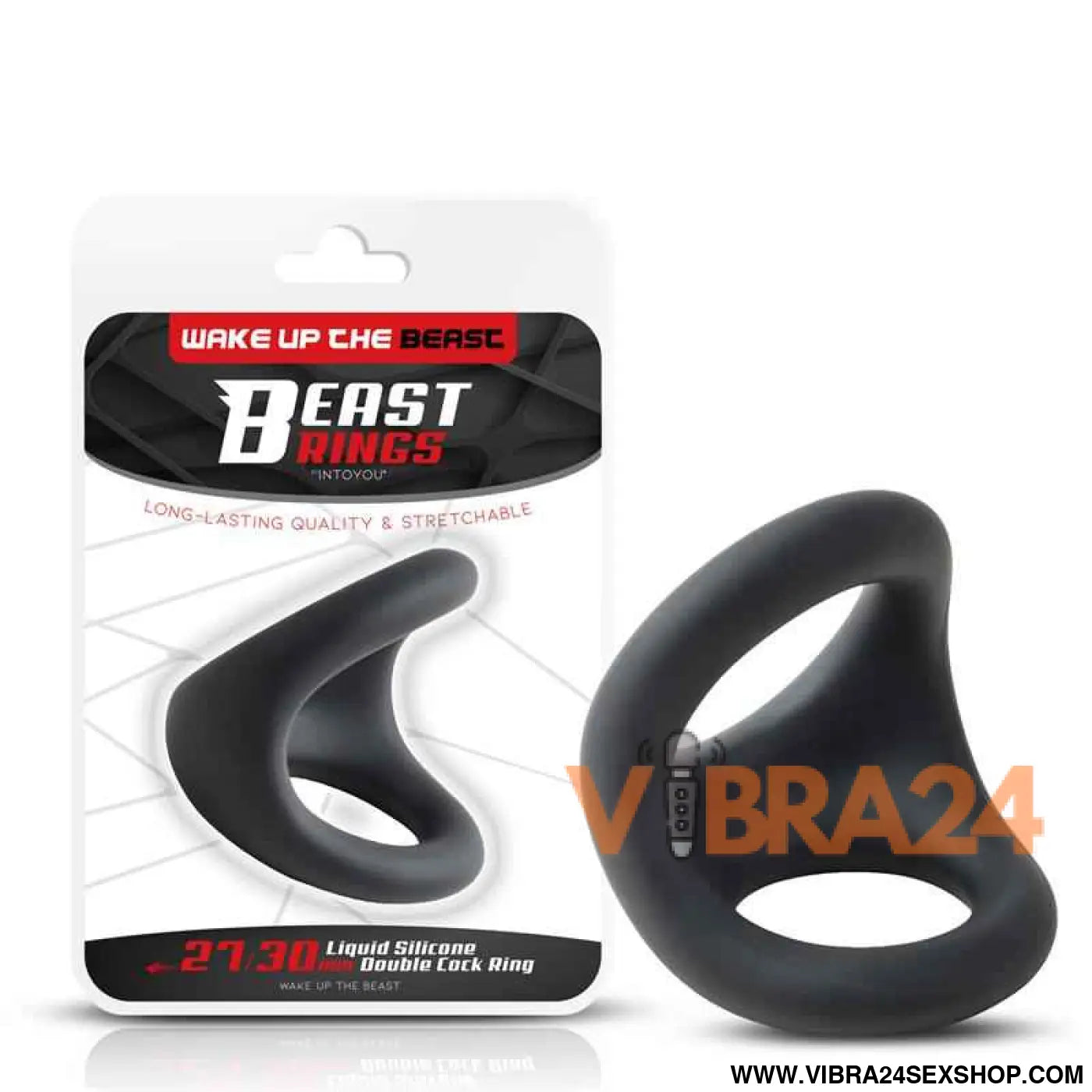 Double Penis Ring Liquid Silicone 27/30 mm