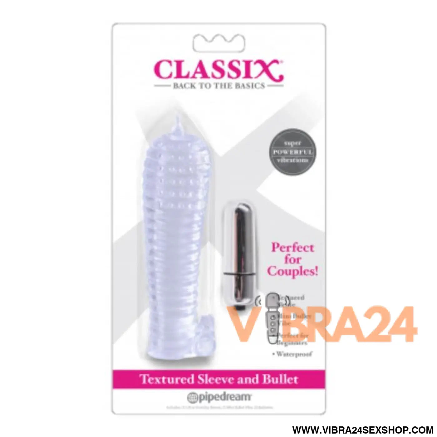 Dua Textured Sleeve and Mini Bullet Clear