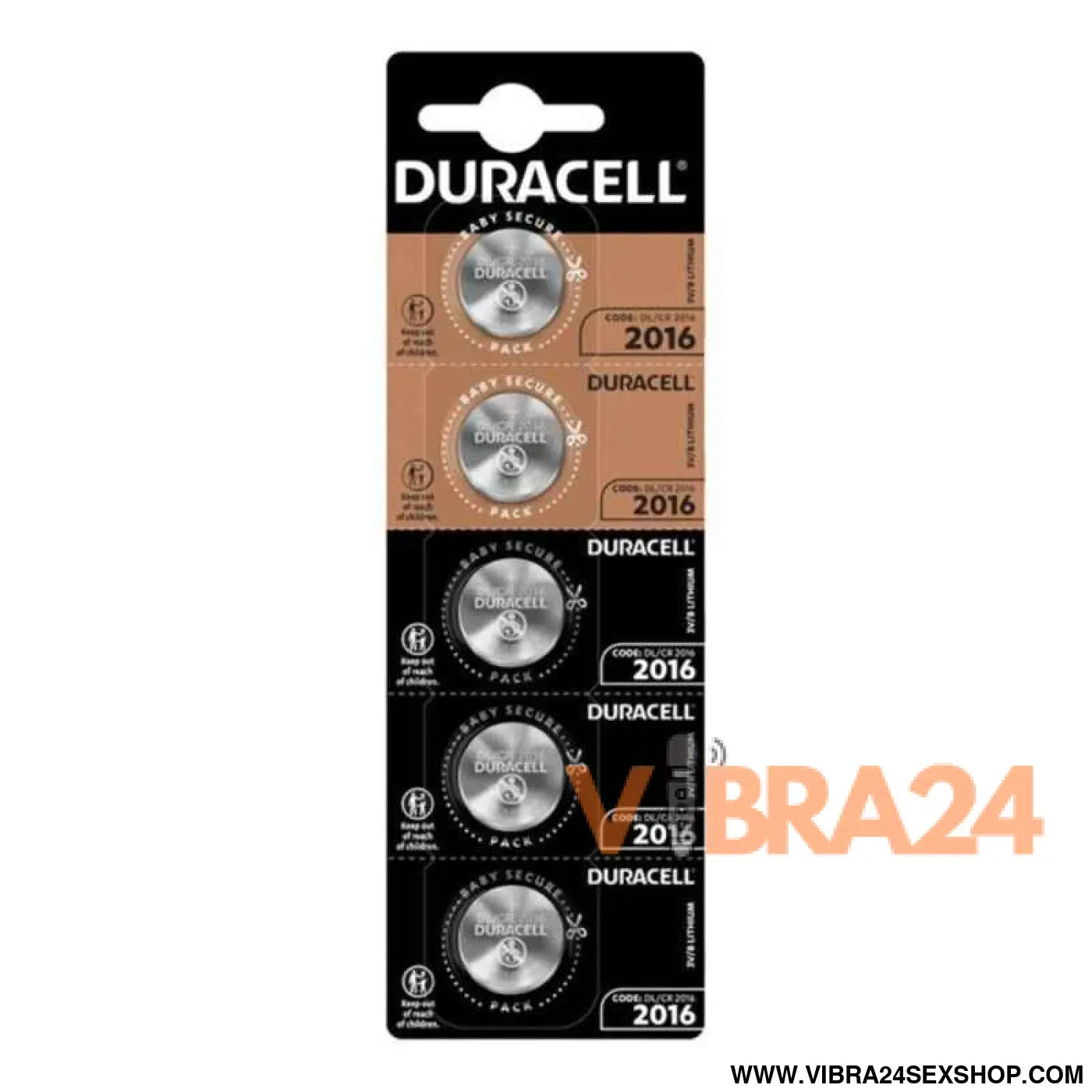 DURACELL - BATERIA BOTO LITIO CR2016 3V 5 UNIDADE